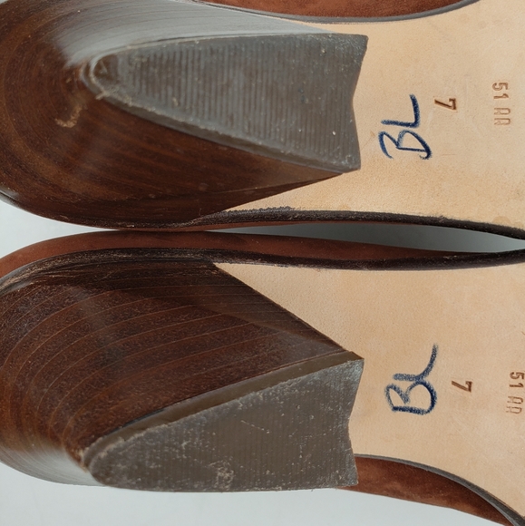 Via Spiga Brown Suede Slip On Cowgirl Boots - Picture 8 of 11